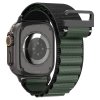 Spigen WBF1 Pasek tkaninowy / opaska materiałowa Apple Watch Ultra 49 mm | Series 11/10 46 mm | 9/8/7/SE 45/44 mm – Czarno-zielony